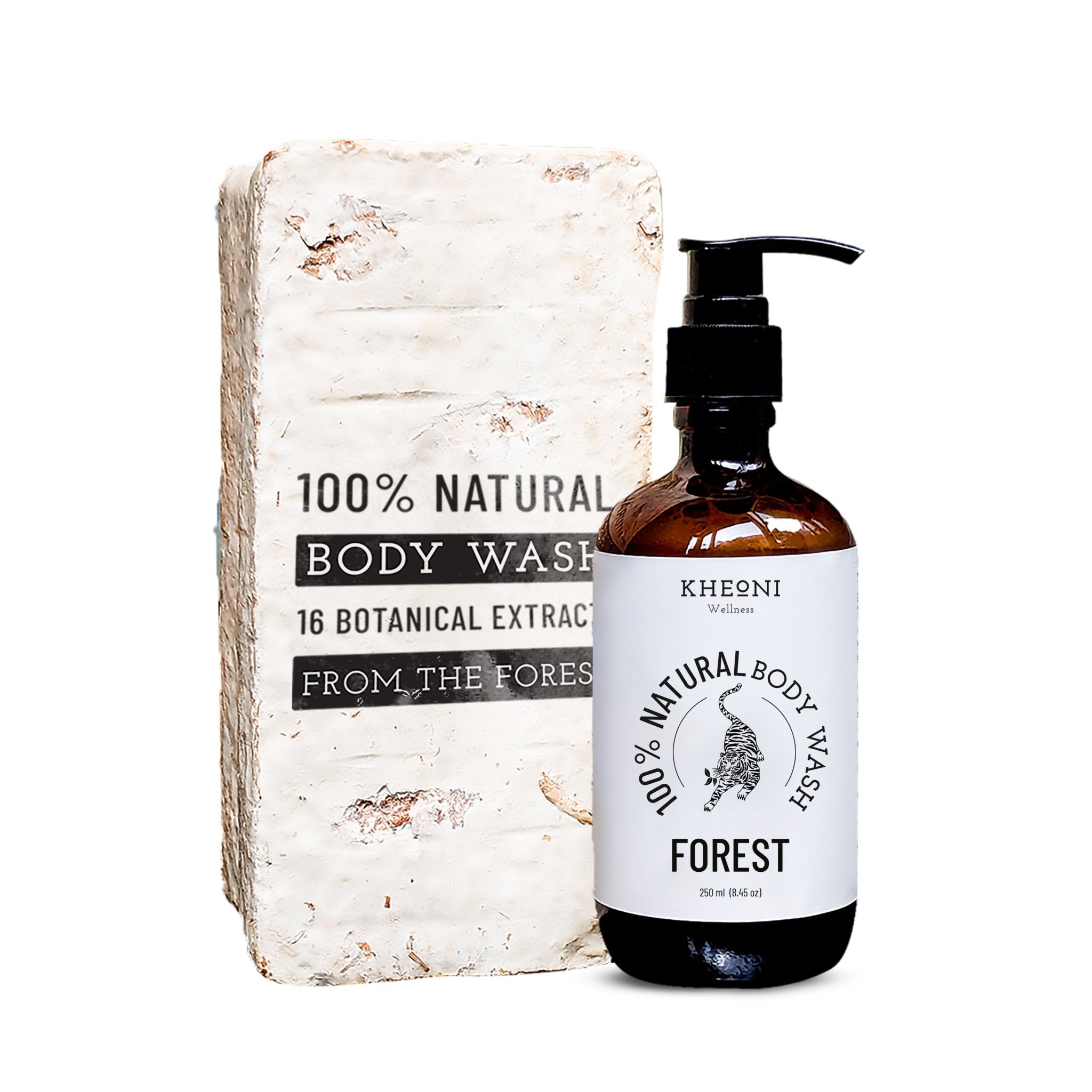 100% Natural Body Wash - Forest – Body Wash on Brown Living™. SKU: FFNBW250L. Img 1.
