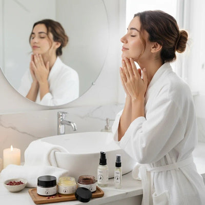 100% Natural Botanica Age Grace & Renewal Facial Kit – Face Cleanser on Brown Living™. SKU: facialkit_botanic_01. Img 4.