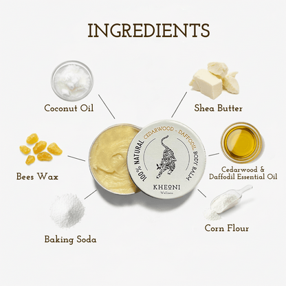 100% Natural Cedarwood - Daffodil Body Balm – Body Butter on Brown Living™. SKU: FFBBCD030G. Img 3.