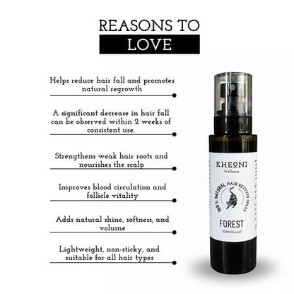 100% Natural Hair Reviver Spray – Hair Mist on Brown Living™. SKU: FFHCHS100L. Img 2.