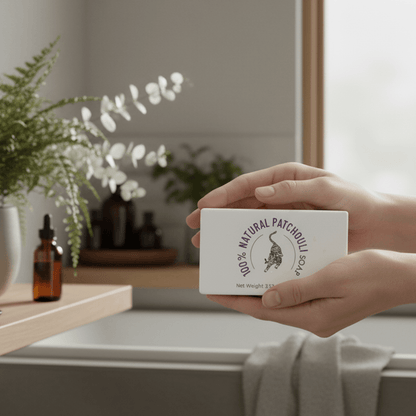 100% Natural Patchouli Soap | Handmade Body Cleansing Bar – Soap on Brown Living™. SKU: FFSOPA100G. Img 7.