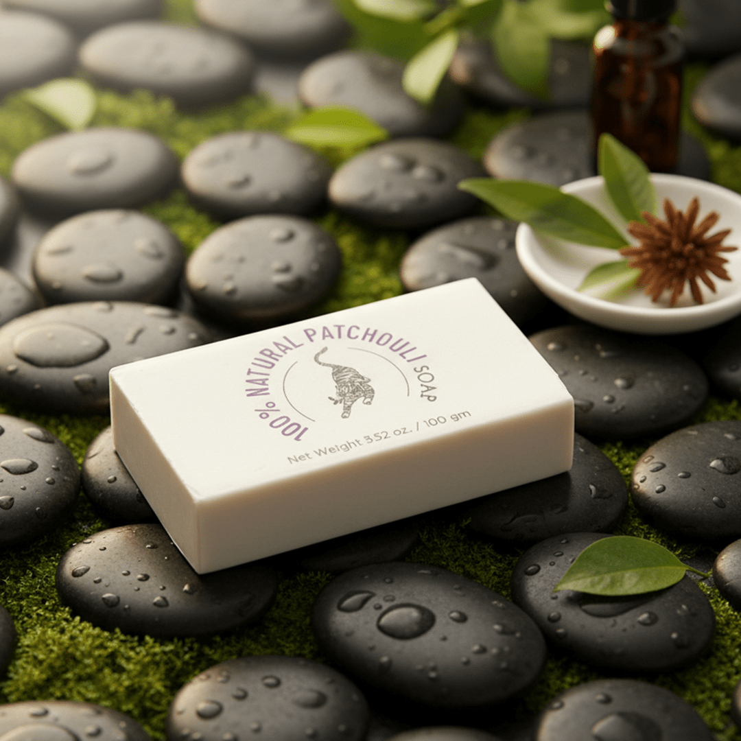 100% Natural Patchouli Soap | Handmade Body Cleansing Bar – Soap on Brown Living™. SKU: FFSOPA100G. Img 3.