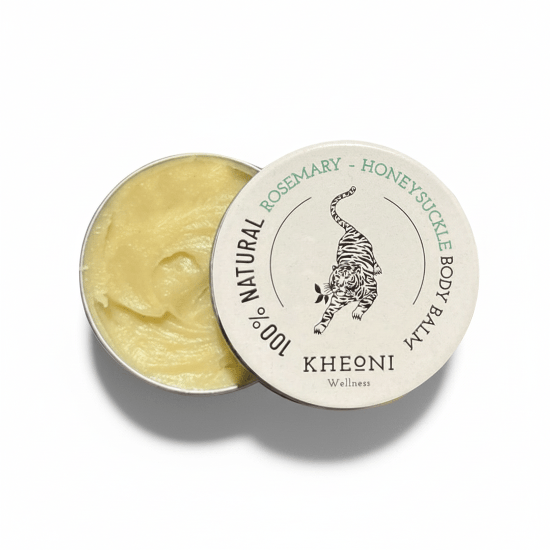100% Natural Rosemary - Honeysuckle Body Balm – Body Butter on Brown Living™. SKU: FFBBRH030G. Img 1.