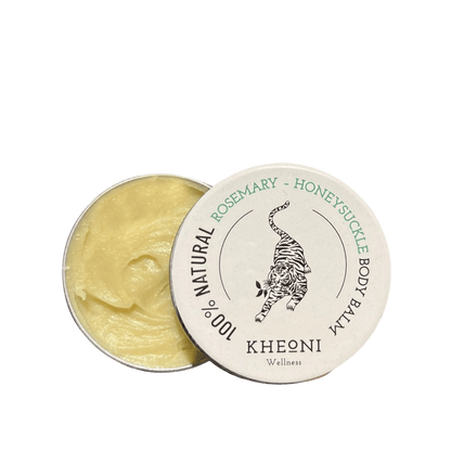 100% Natural Rosemary - Honeysuckle Body Balm – Body Butter on Brown Living™. SKU: FFBBRH030G. Img 1.