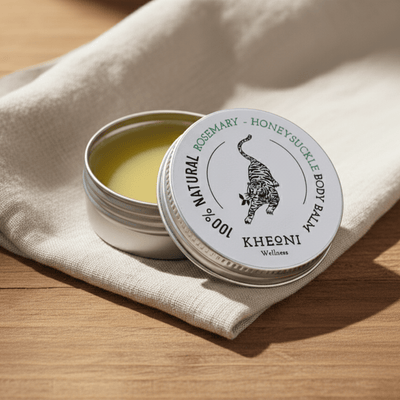 100% Natural Rosemary - Honeysuckle Body Balm – Body Butter on Brown Living™. SKU: FFBBRH030G. Img 4.