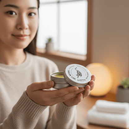 100% Natural Rosemary Honeysuckle Body Balm | Skin Repair & Nourishing – Body Butter on Brown Living™. SKU: FFBBRH030G. Img 6.