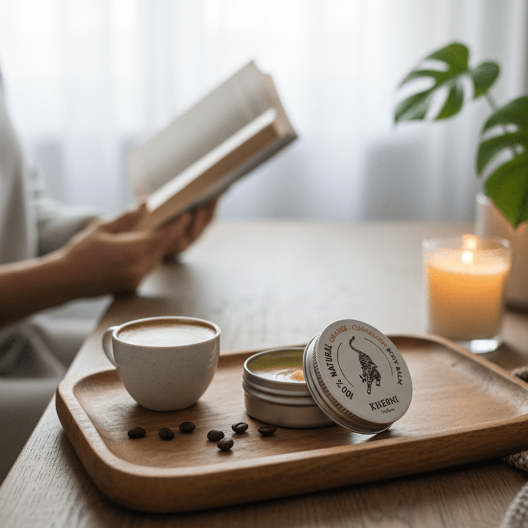 100% Natural Rosemary Honeysuckle Body Balm | Skin Repair & Nourishing – Body Butter on Brown Living™. SKU: FFBBRH030G. Img 5.
