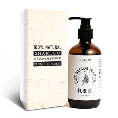 100% Natural Shampoo – Forest | Herbal Anti - Hairfall Shampoo – Hair Shampoo on Brown Living™. SKU: FFNS0250L. Img 1.
