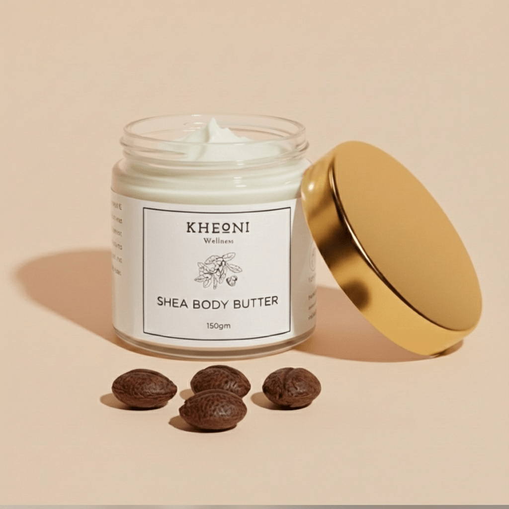 100% Natural Shea Body Butter | Deep Moisturising Skin Care | 150 gm – Body Butter on Brown Living™. SKU: sheabutter150gm. Img 1.