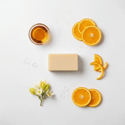 100% Natural Sweet Orange / Ylang Ylang Soap – Body Soap on Brown Living™. SKU: FFSOOY100G. Img 3.