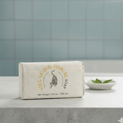 100% Natural Turmeric Soap – Soap on Brown Living™. SKU: FFSOTU100G. Img 10.