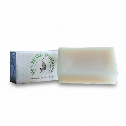 100% Natural Vetiver Soap | Handmade Bathing Bar – Soap on Brown Living™. SKU: FFSOVE100G. Img 1.
