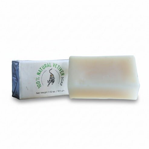 100% Natural Vetiver Soap | Handmade Bathing Bar – Soap on Brown Living™. SKU: FFSOVE100G. Img 1.