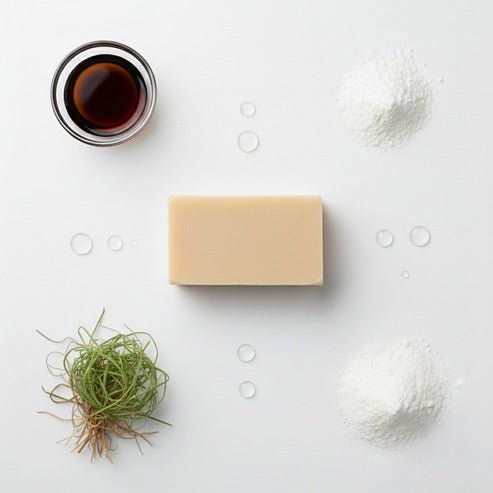 100% Natural Vetiver Soap | Handmade Bathing Bar – Soap on Brown Living™. SKU: FFSOVE100G. Img 4.