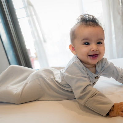 100% Organic Cotton Knotted Gown – Kids Nightwear on Brown Living™. SKU: CW - 01 - 0007/0 - 3M. Img 8.