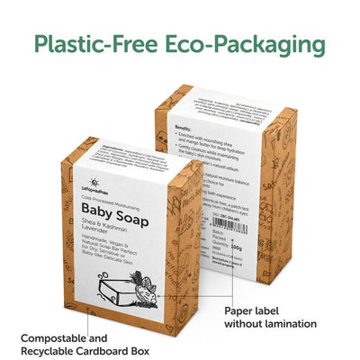 100% Organic Moisturizing Baby Soap for Sensitive Skin - 100g – Body Soap on Brown Living™. SKU: 3BC_BSBS - 1H. Img 4.