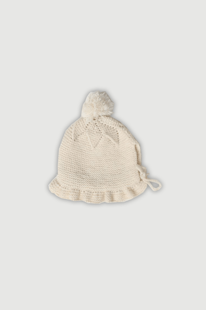 100% Pure Merino Wool Baby Bonnet | Soft & Breathable – Kids Cap on Brown Living™. SKU: BIW06002. Img 2.