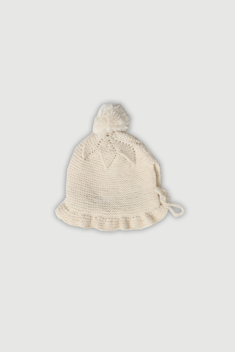 100% Pure Merino Wool Baby Bonnet | Soft & Breathable – Kids Cap on Brown Living™. SKU: BIW06002. Img 2.