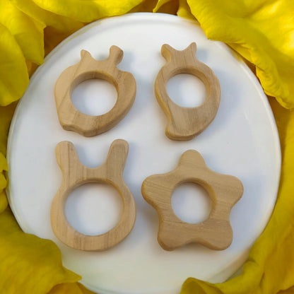 100% Pure Neem Wooden Teethers For Babies Aged 0 To 3 Years – Baby Teethers & Soothers on Brown Living™. SKU: T_APL-MNG-FLR-BNY. Img 2.