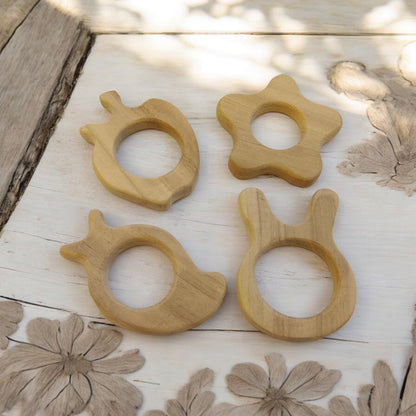 100% Pure Neem Wooden Teethers For Babies Aged 0 To 3 Years – Baby Teethers & Soothers on Brown Living™. SKU: T_APL-MNG-FLR-BNY. Img 5.
