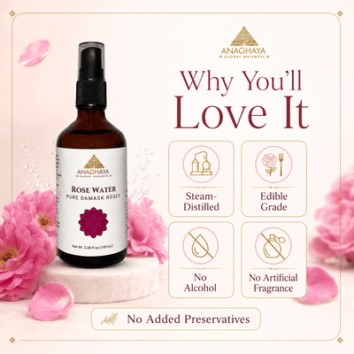 100% Pure Rose Water 100ml | Natural Facial Mist & Skin Toner – Face Serum on Brown Living™. SKU: 05. Img 3.