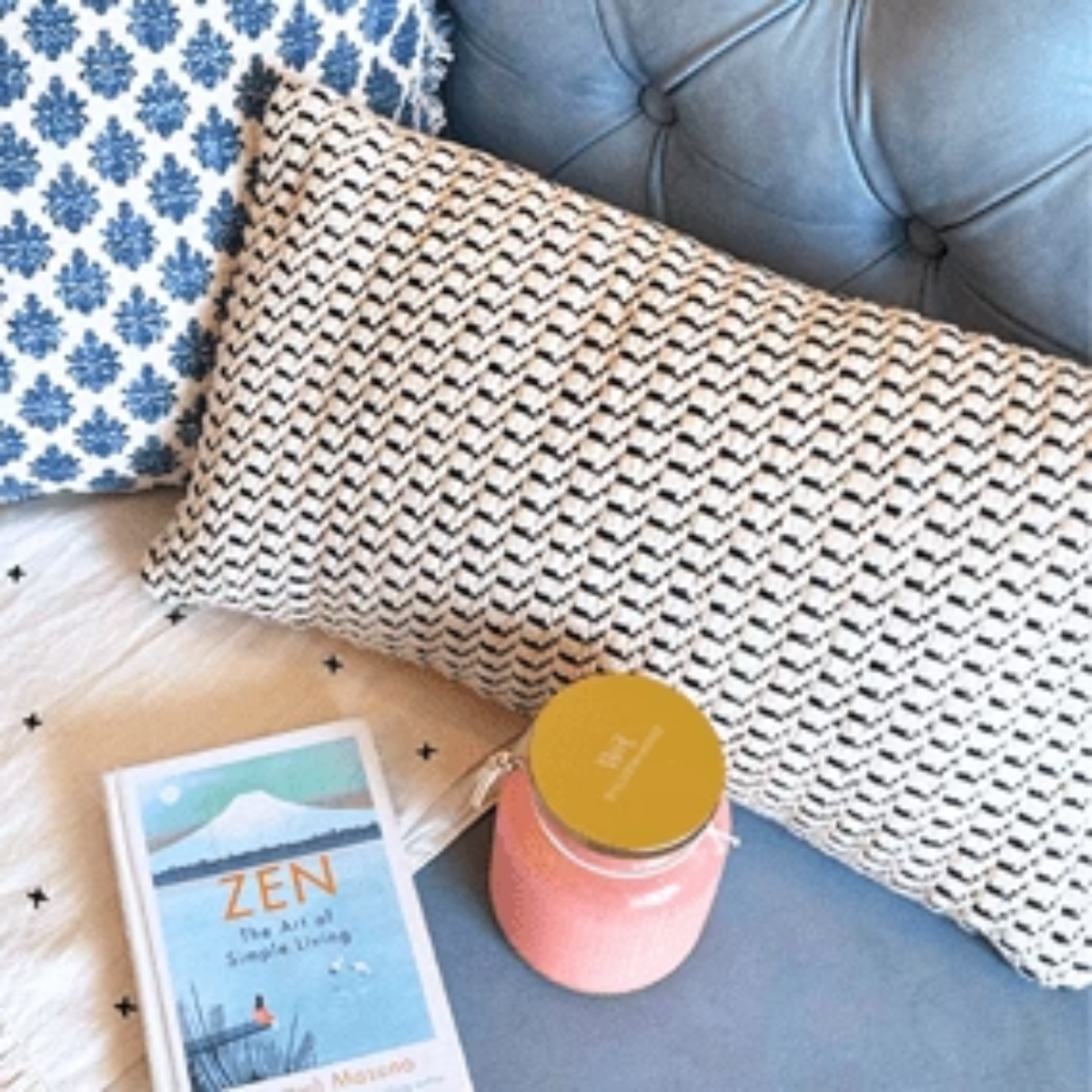 Braided Oblong Cushion Cover Textured Cotton Decorative Cover