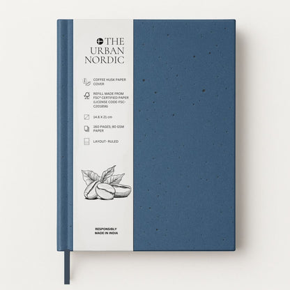 Set of 2- The Urban Nordic Coffee Husk Cover A5 & A6 Notebook Pack