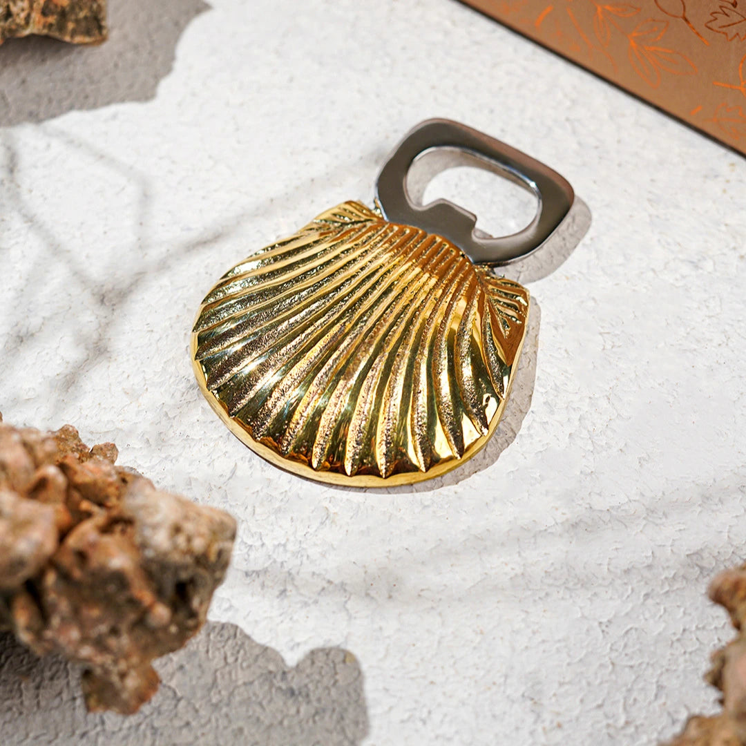Seep (Shell) Brass Bottle Opener| Bar Accessories