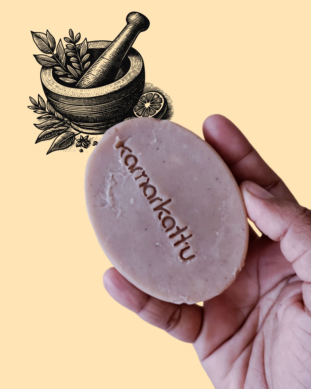 Handmade Bath Soap- Nalungu Maavu- Pack of 3