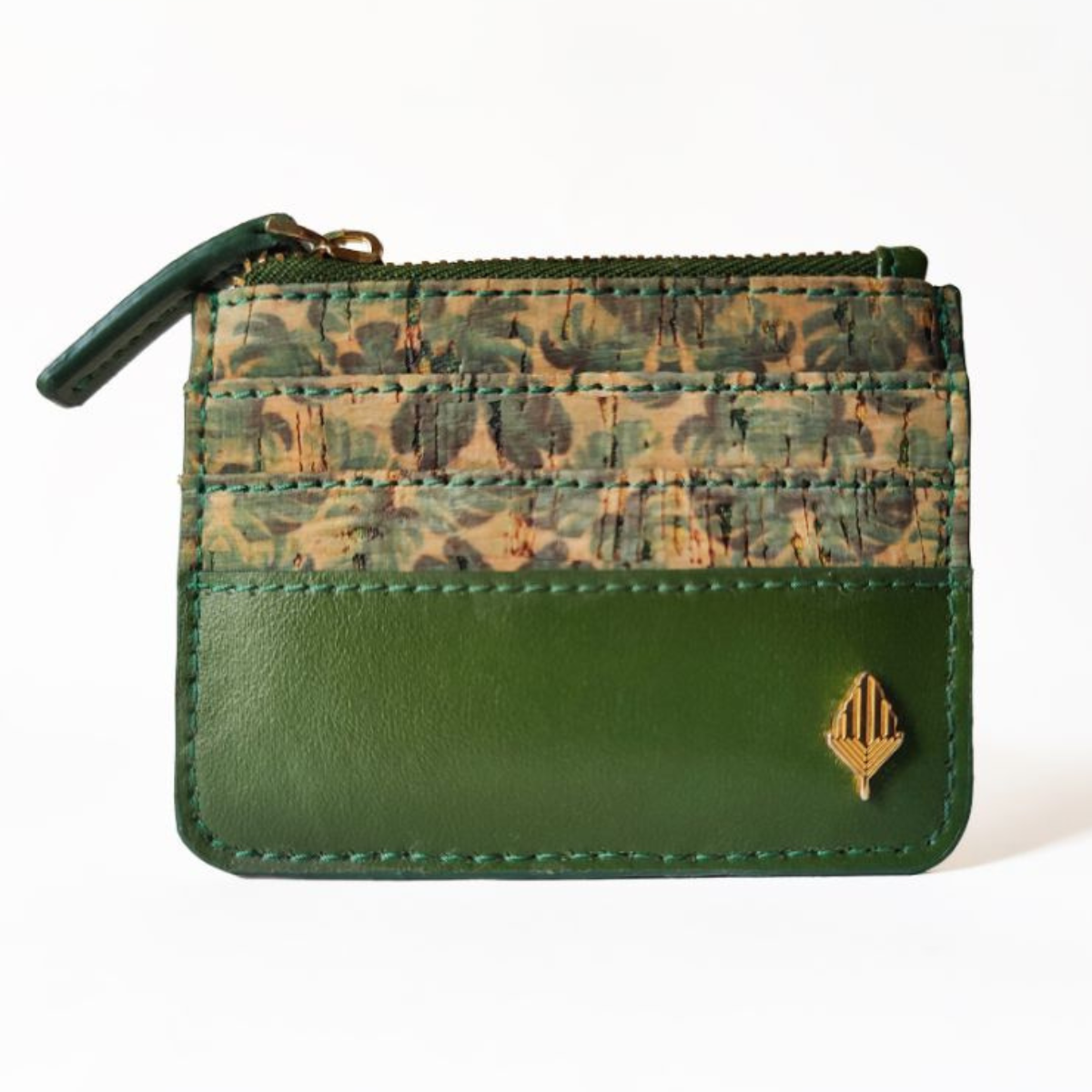 Iris Vegan Leather Cardholder (Green)