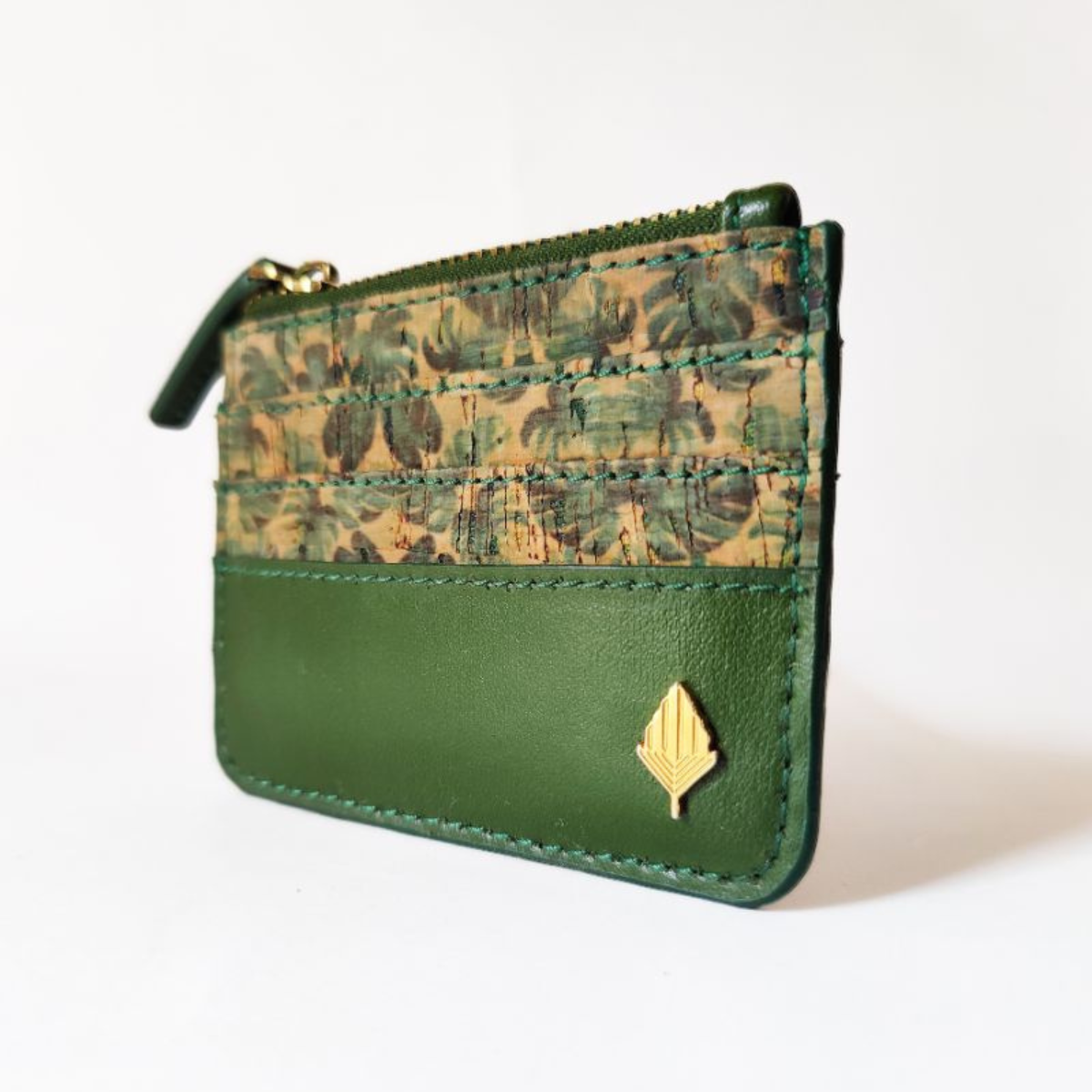 Iris Vegan Leather Cardholder (Green)