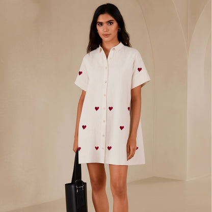 Luna – Organic Cotton Mini Dress