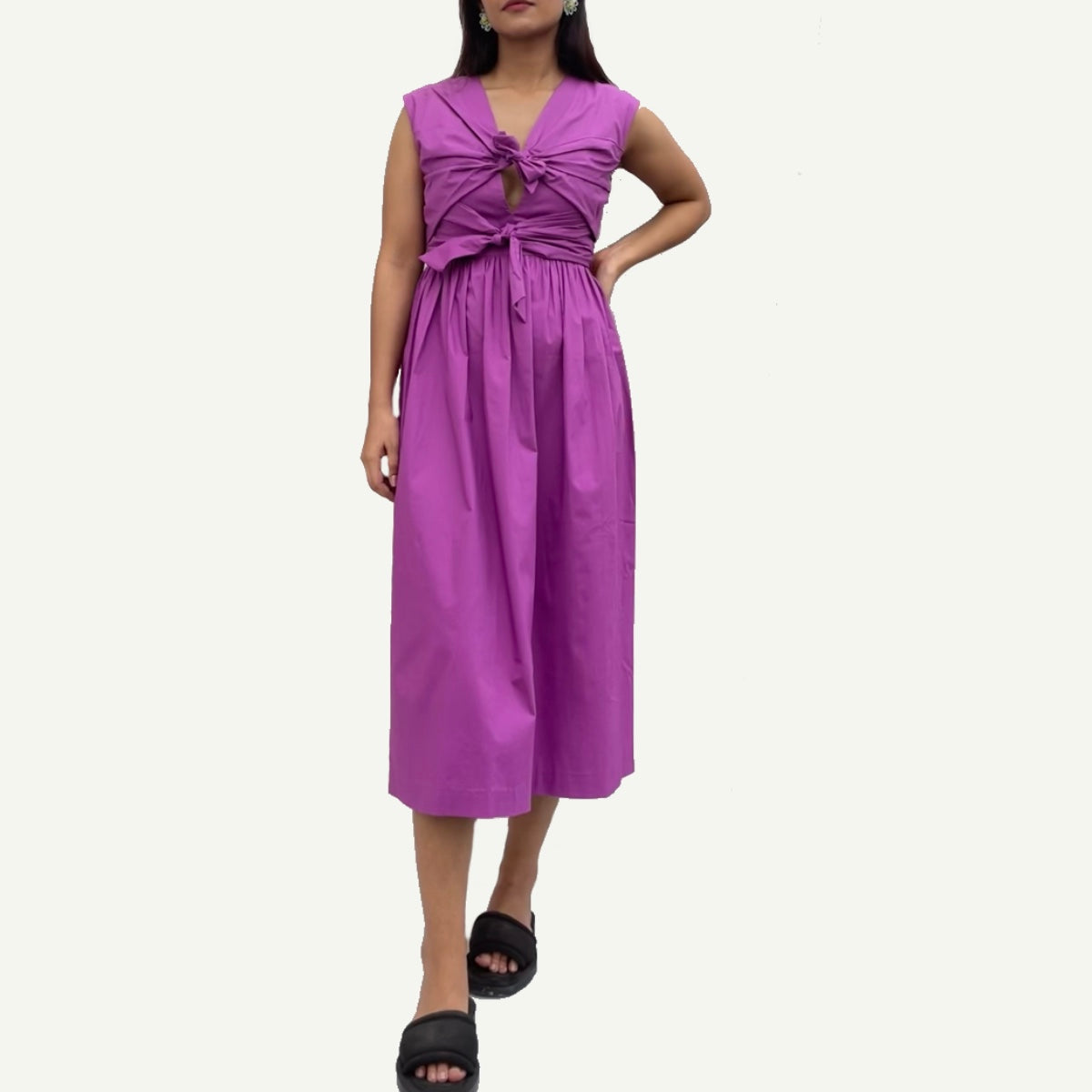 Rosalia Dress – Elegant Cotton Midi Dress for Casual & Evening Wear