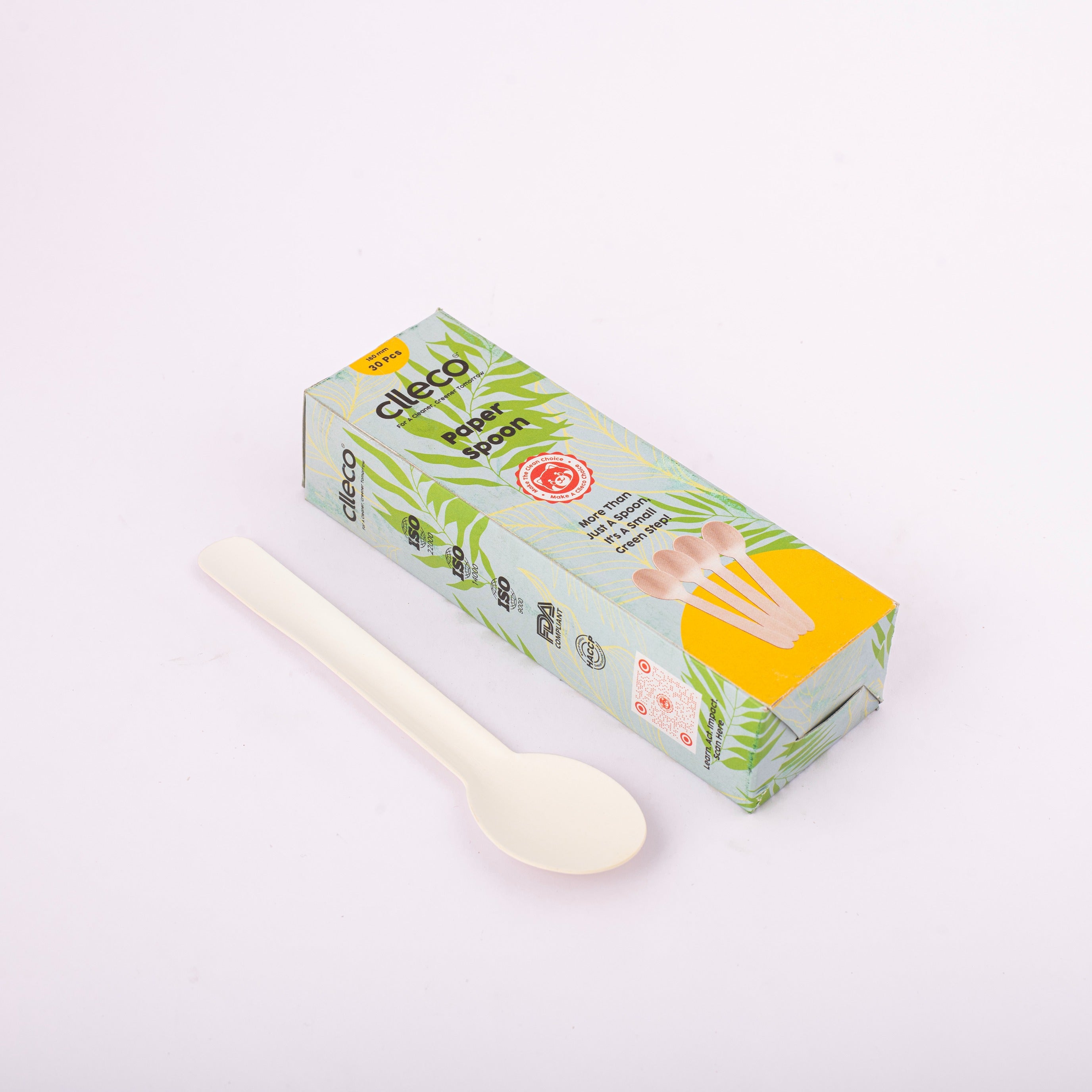 Paper Spoons 30 pcs – Eco-Friendly Disposable Spoons for Parties