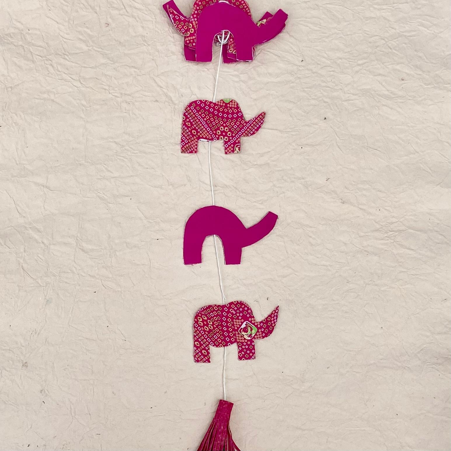 Eco-Friendly Elephant Cloth Dangler | Handcrafted Bohemian Home Decor