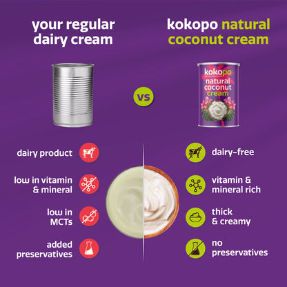 Natural Coconut Cream | Pack of 1 | Rich, Pure & Creamy