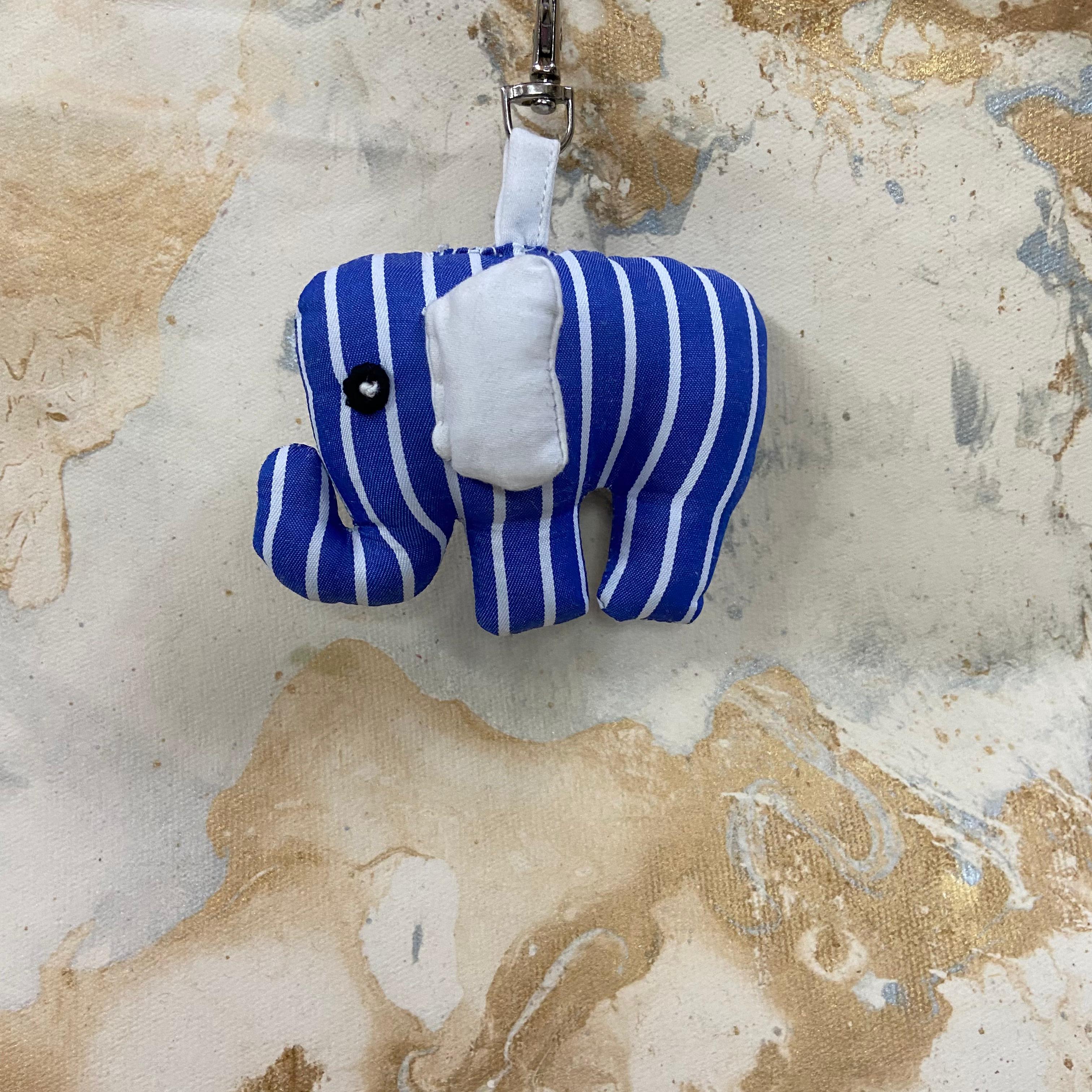 Handmade Fabric Charm (Elephant) | Upcycled, Lucky & Artistic