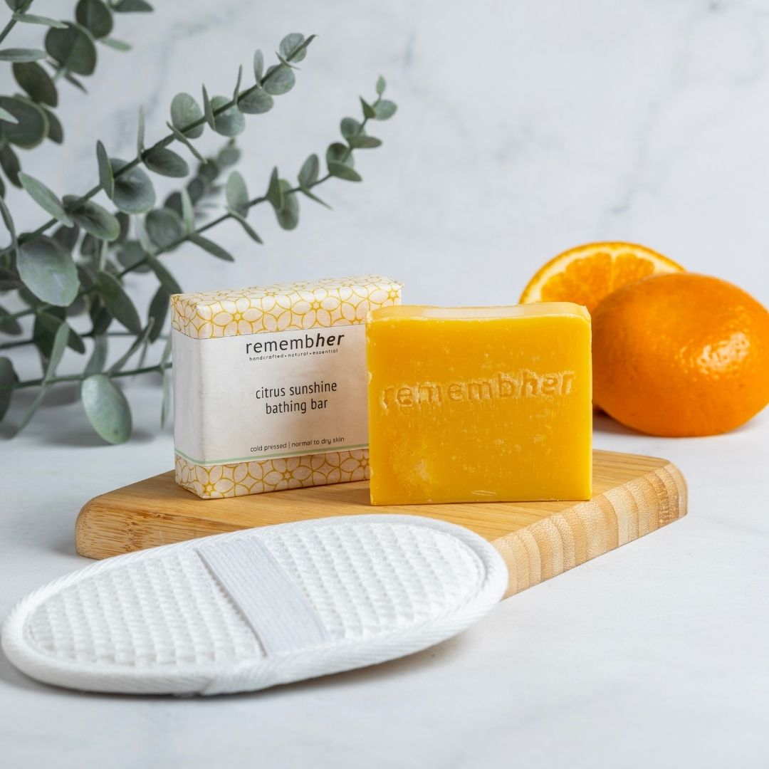 Citrus Sunshine Bathing Bar – Natural Soap for Dry & Sensitive Skin