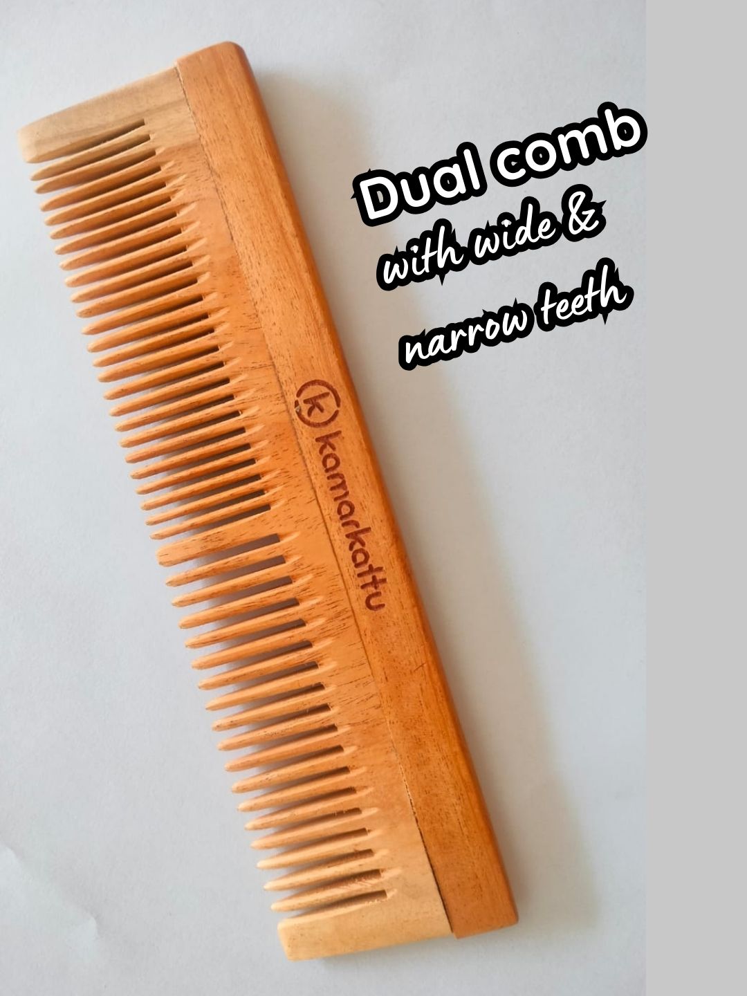 Neem Wood Comb | Natural, Anti-Dandruff & Eco-Friendly Hair Care