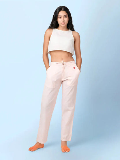 Sol - Natural Sleeveless Crop Top