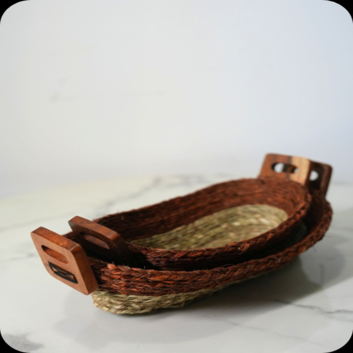 Sabai Grass Bread Basket | Set of 2