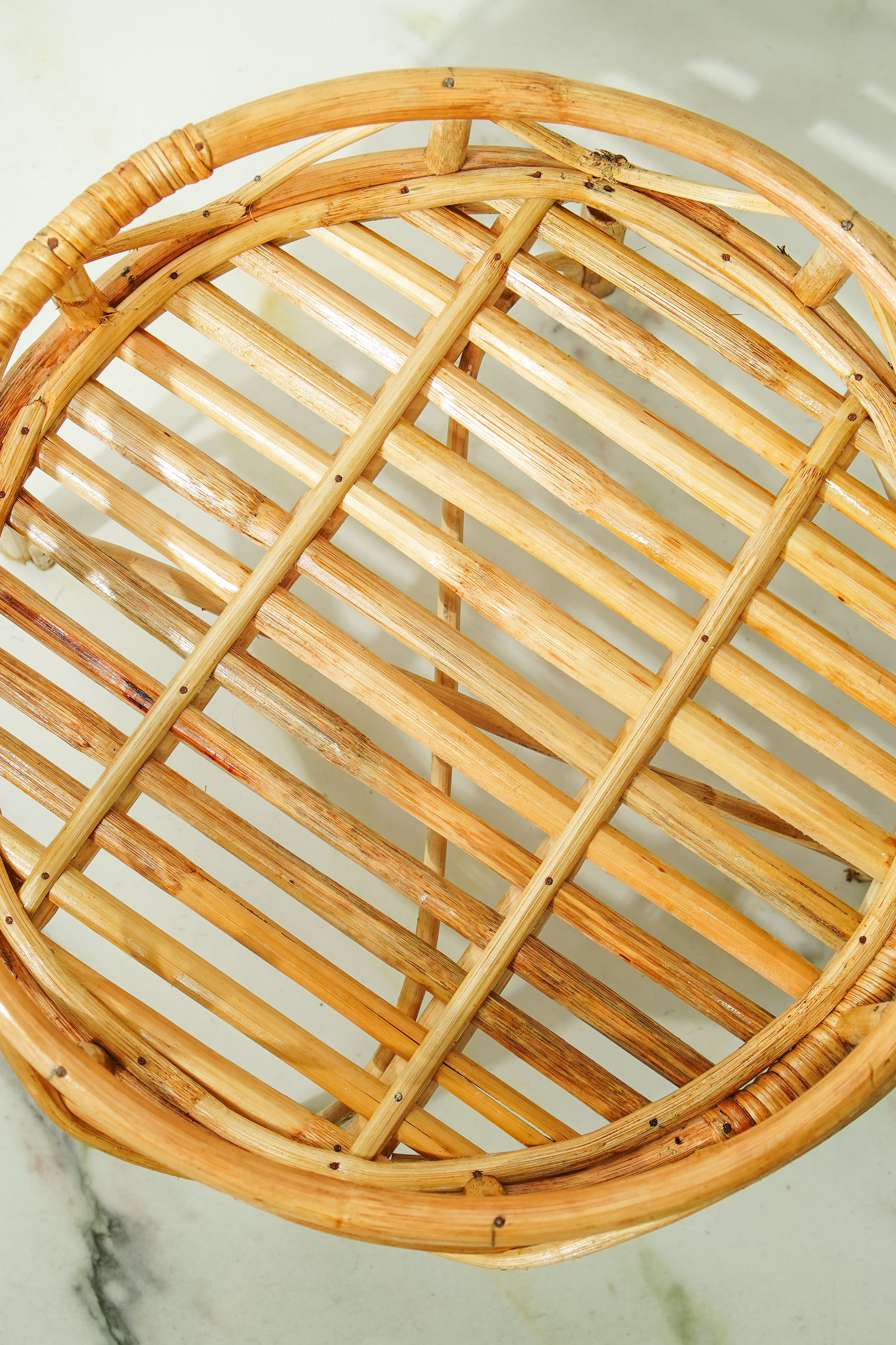 Rattan Bonsai Planter Stand | Handmade Natural Plant Holder