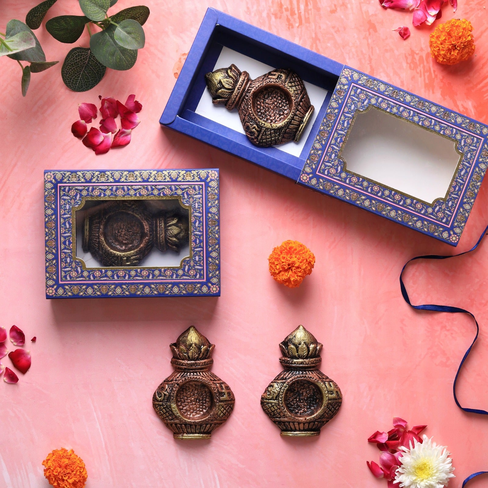 Kalash T Light Set – Indian Ethnic Lighting