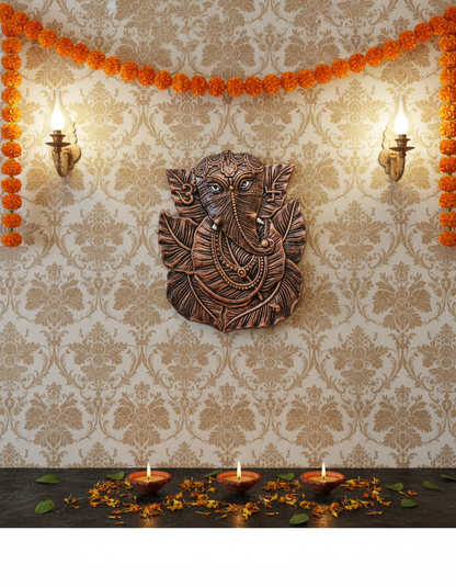 Ganesh Patta Hanging Plate – Traditional Decor
