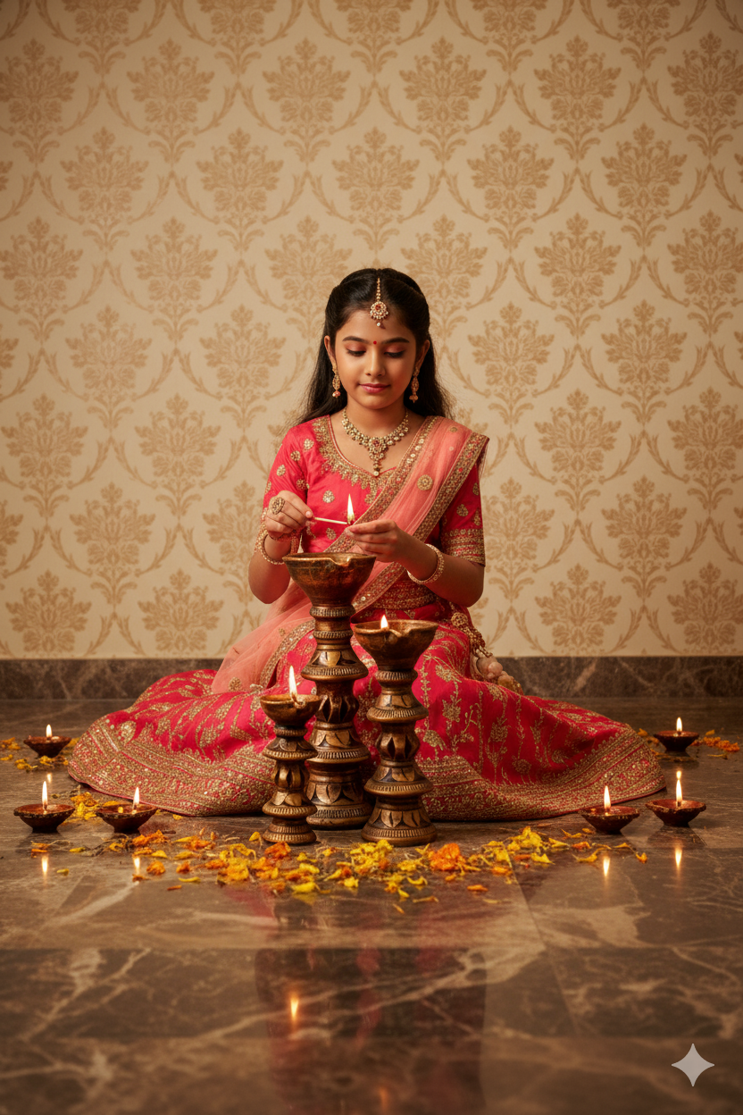 Candle Stand Set – Handmade Festive Decor