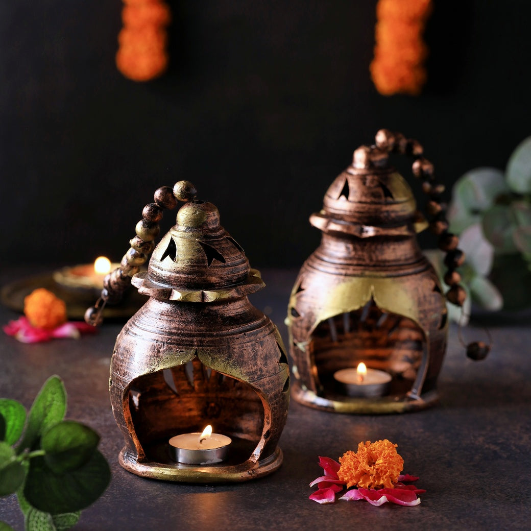 Hanging Nest Set – Artistic Diya Holder Set