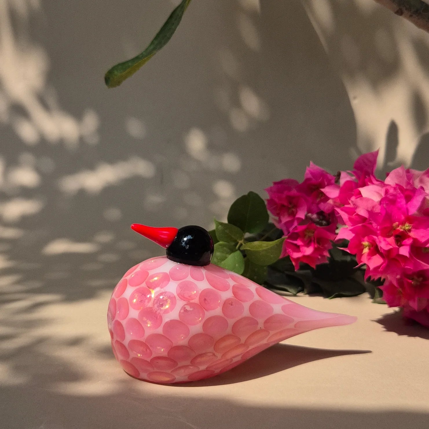 Wild Fleur Glass Bird Figurine – Nature Inspired Decor