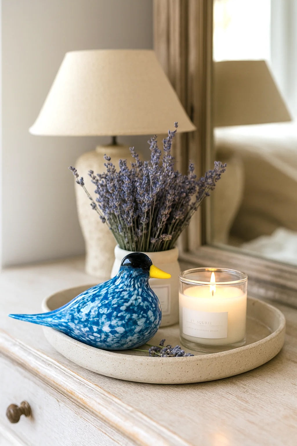 Sky Dancer Glass Bird Figurine – Handcrafted Home Decor