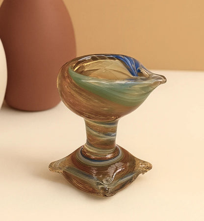 Kalyani Jyot – Art Glass Puja Diya Handcrafted Deep