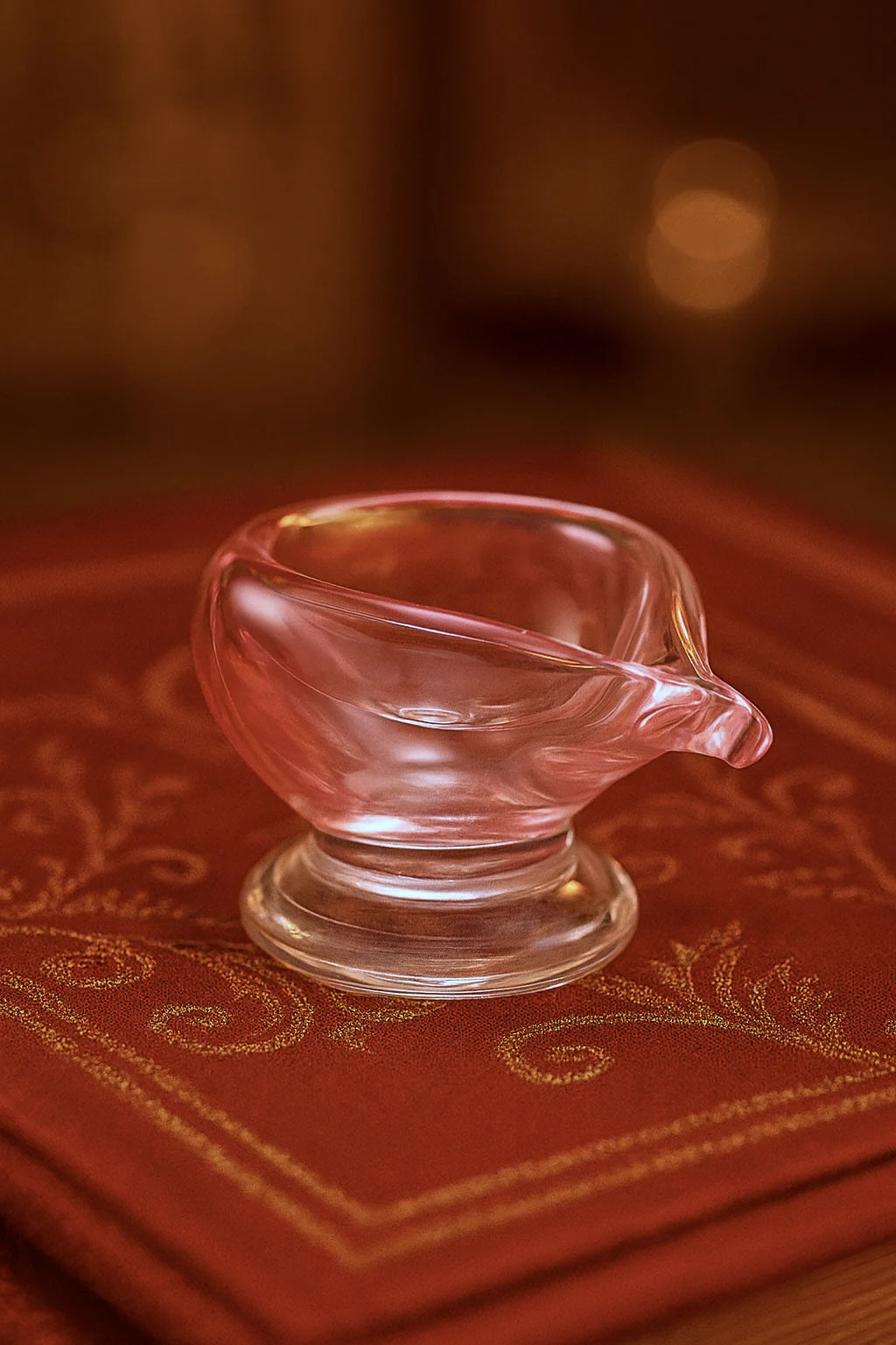 Gulab Ki Kali – Art Glass Puja Diya Spiritual Decor